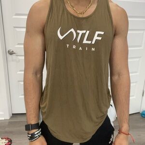 Brown Relaxed Fit Tank Top for Gym